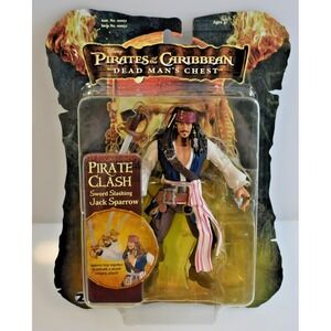 Jack Sparrow 6" Pirates Of The Caribbean Figure 2006 Pirate Clash Sword Slash 37